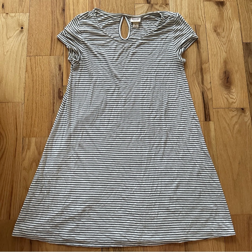 Mossimo Supply Co. Black and White Striped Dress